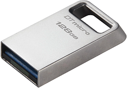 Флеш Диск Kingston 128GB DataTraveler Micro DTMC3G2/128GB USB3.2 серебристый