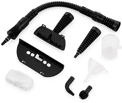 Пароочиститель ручной Kitfort КТ-9170-2 1050Вт черный/зеленый