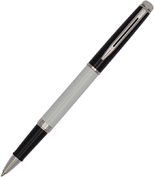 Ручка роллер Waterman Hemisphere Colour Blocking (2202845) черн/белый F черн. черн. подар.кор.
