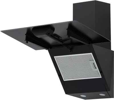 Вытяжка каминная Krona Jina 600 PB черный управление: кнопочное (1 мотор)