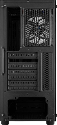 Корпус Aerocool Menace Saturn FRGB-G-BK-v1 черный без БП ATX 7x120mm 2x140mm 2xUSB3.0 audio bott PSU