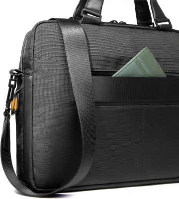 Деловая сумка Piquadro Orion CA6623S136/N с отделением для ноутбука черный ткань/натур.кожа