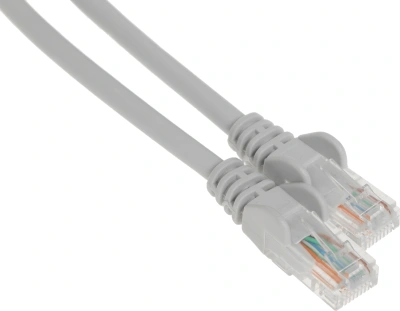 Патч-корд Lanmaster LAN-PC45/U5E-5.0-GY UTP RJ-45 вил.-вилка RJ-45 кат.5E 5м серый LSZH (уп.:1шт)