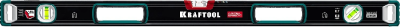 Уровень Kraftool 34988-100 пузырьковый 3глаз. магнит. черный/зеленый