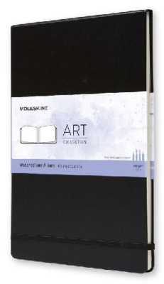 Блокнот для акварели Moleskine ART WATERCOLOUR ARTBF833 A4 60стр. твердая обложка черный