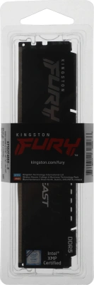 Память DDR5 8GB 5200MHz Kingston KF552C40BB-8 Fury Beast RTL Gaming PC5-41600 CL40 DIMM 288-pin 1.25В single rank с радиатором Ret