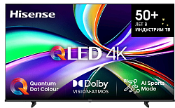 Телевизор QLED Hisense 65" 65E7Q черный 4K Ultra HD 60Hz MEMC DVB-T DVB-T2 DVB-C DVB-S DVB-S2 USB WiFi Smart TV