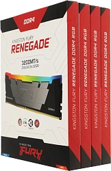 Память DDR4 8x32GB 3200MHz Kingston KF432C16RB2AK8/256 Fury Renegade RGB RTL PC4-25600 CL16 DIMM 288-pin 1.35В dual rank с радиатором Ret
