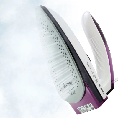 Утюг дорожный Vitek VT-8305 1000Вт белый/фиолетовый