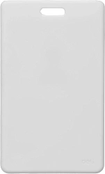 Бейдж для пропуска Deli 8317white 54х89мм вертикальный без крепления силикон белый