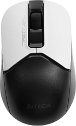 Мышь A4Tech Fstyler FB12 белый/черный оптическая 1200dpi беспров. BT/Radio USB 3but (FB12 PANDA)
