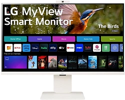 Монитор LG 31.5" MyView 32SR85U-W белый IPS LED 16:9 HDMI M/M Cam матовая HAS 400cd 178гр/178гр 3840x2160 60Hz 4K USB 7.7кг