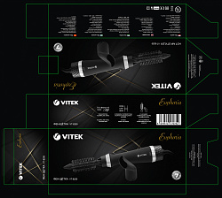 Фен-щетка Vitek VT-8250 1200Вт черный