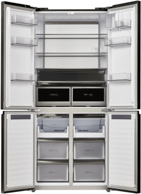 Холодильник Maunfeld MFF190NFDSB 3-хкамерн. черный инвертер