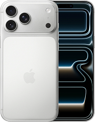 Смартфон Apple A3526 iPhone 17 Pro Max 256Gb 12Gb серебристый моноблок 3G 4G 1Sim 6.9" 1320x2868 iOS 26 48Mpix 802.11 a/b/g/n/ac/ax/be NFC GPS Protect
