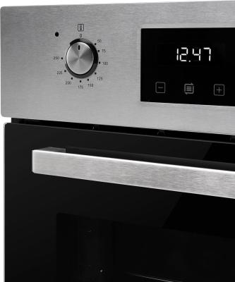 Духовой шкаф Электрический Weissgauff EOY 451 PDX нержавеющая сталь/черный