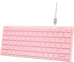 Клавиатура A4Tech Fstyler FBX51C розовый USB беспроводная BT/Radio slim Multimedia (FBX51C PINK)