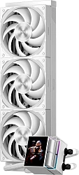 Система водяного охлаждения PcCooler DS360 Display ARGB Soc-AM5/AM4/1200/1700/1851 белый 4-pin 39.8dB Al LCD 310W Ret (DS360-WHAWXY-GL)