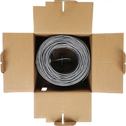 Кабель информационный PROconnect 01-0052 кат.5E UTP 4 пары 24AWG PVC внутренний 305м серый