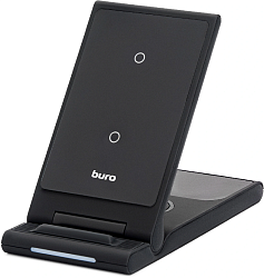 Беспроводное зар./устр. Buro CWC-QC5 15W 3A (QI) USB-C универсальное черный (CWC-QC5A15BK)