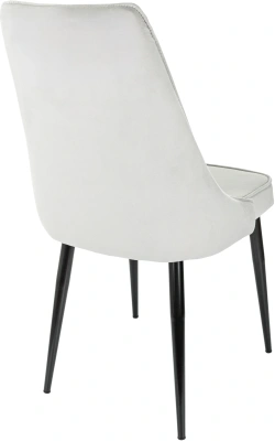 Стул для дома Бюрократ CH-K4 св.серый Holland 09 металл черный на ножках (CH-K4_1/HL09)