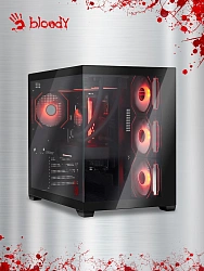 ПК Bloody BD-PC RAB84V2 TWR Ryzen 5 7500F (3.7) 32Gb SSD1Tb RTX5060TI 8Gb Windows 11 Home 64 2.5xGbitEth 650W черный (RUS) (2142124)