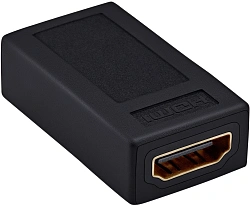 Адаптер аудио-видео Buro HDMI (f)/HDMI (f) позолоч.конт. черный (BHP-ADP-HDMI-2.0)