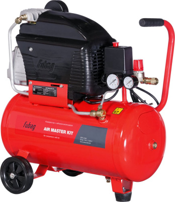 Компрессор поршневой Fubag Air Master Kit 6 масляный 230л/мин 24л 1500Вт красный/черный