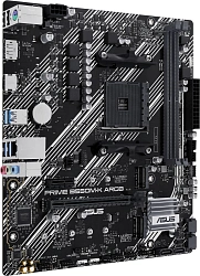 Материнская плата Asus PRIME B550M-K ARGB Soc-AM4 AMD B550 2xDDR4 mATX AC`97 8ch(7.1) GbLAN RAID+HDMI+DP