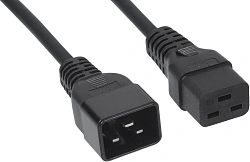 Шнур питания Cabeus PC-IEC19-IEC20-1.8M C19-C20 проводник.:3x1.5мм2 1.8м 220/250В 16А черный