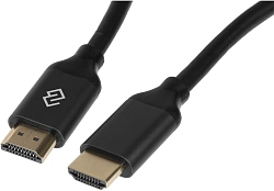 Кабель аудио-видео Digma HDMI (m)/HDMI (m) 2м. феррит.кольца позолоч.конт. черный (D-HDMI-V2.1-2M)