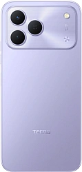 Смартфон Tecno Spark 50 128Gb 8Gb пурпурный моноблок 3G 4G 2Sim 6.67" 720x1600 Android 16 50Mpix 802.11 a/b/g/n/ac/ax NFC GPS GSM900/1800 GSM1900 Protect FM microSD max2048Gb