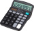 Калькулятор настольный Deli E837 черный 12-разр.