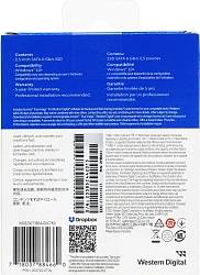 Накопитель SSD WD S SATA-III 2TB WDS200T3B0A Blue SA510 2.5"