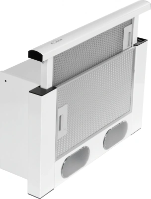 Вытяжка встраиваемая Elikor Интегра 50П-400-В2Л белый управление: кнопочное (1 мотор)