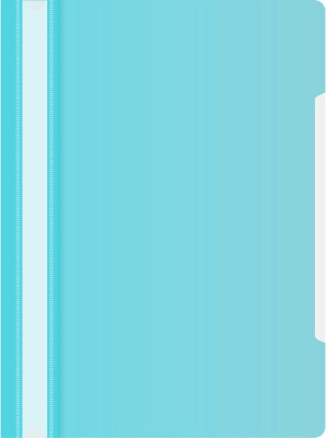 Папка-скоросшиватель Бюрократ Pastel -PSLPAST/BLUE A4 прозрач.верх.лист пластик голубой 0.14/0.18