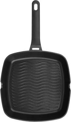 Сковорода-гриль Rondell Zeita Neu RDA-1204 квадратная 28см покрытие: TriTitan ручка несъемная (без крышки) черный