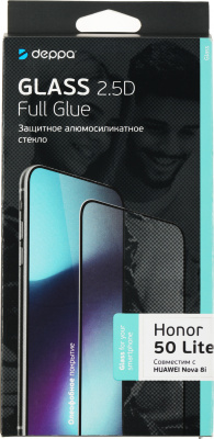 Защитное стекло для экрана Deppa 62827 для Honor 50 lite 2.5D 1шт.