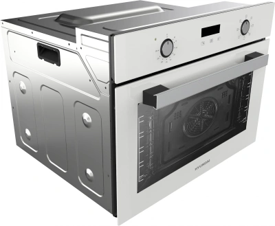 Духовой шкаф Электрический Hyundai HEO 64512 WG стекло белое