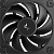 Вентилятор для корпуса Deepcool FD12 120х120x25 черный 4-pin 27.6дБ (R-FD12-BKNPN1-G) Ret