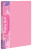 Папка с 10 прозр.вклад. Бюрократ Pastel PAST10PINK A4 пластик 0.5мм торц.карм с бум. встав розовый