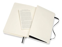 Блокнот Moleskine CLASSIC SOFT EXPENDED QP616EXP Large 130х210мм 400стр. линейка мягкая обложка черный