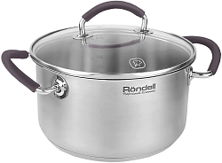 Кастрюля Rondell Akzent RDS-1387 2.1л. d=18см (с крышкой) стальной