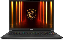 Ноутбук MSI Stealth A16 AI+ A3XWHG-232XRU Ryzen AI 9 HX 370 32Gb SSD2Tb NVIDIA GeForce RTX5070Ti 12Gb 16" OLED QHD+ (2560x1600) FreeDOS black WiFi BT Cam (9S7-15FL35-232)