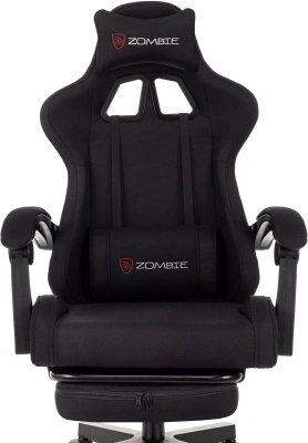 Кресло игровое Zombie Shadow черный Neo Black с подголов. крестов. пластик подст.для ног пластик черный