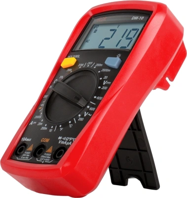 Мультиметр RGK DM-10 цифровой красный/черный (779623)