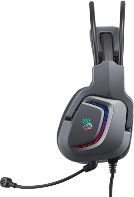 Наушники с микрофоном A4Tech Bloody G575 серый 2м мониторные USB оголовье (G575 USB/ GREY)