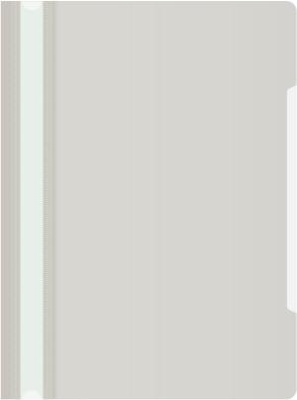 Папка-скоросшиватель Бюрократ Economy -PSE20GREY A4 прозрач.верх.лист пластик серый