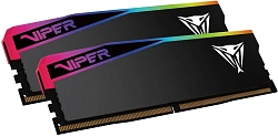Память DDR5 2x16GB 6000MHz Patriot VEUR532G6028K Viper Elite 5 Ultra RGB RTL Gaming PC5-48000 CL28 DIMM 288-pin 1.4В kit single rank с радиатором Ret