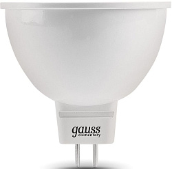 Лампа светодиодная Gauss Elementary MR16 9Вт цок.:GU5.3 спот 220B св.свеч.бел.теп. MR16 (упак.:10шт) (13519)